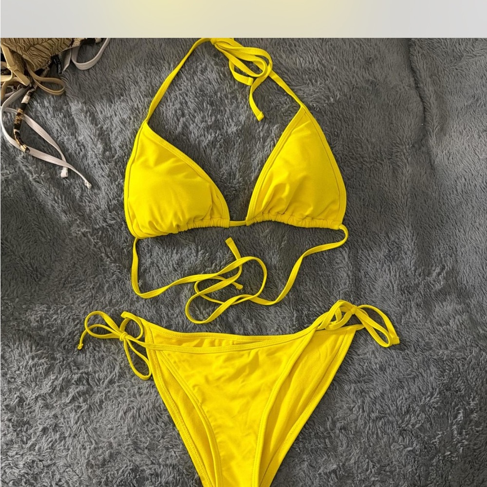 Vibrant Yellow Bikini Set